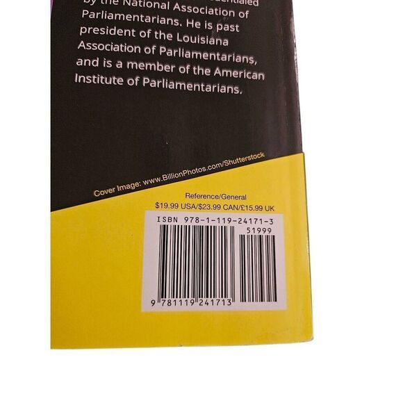 Robert's rules for dummies by C. Alan Jennings PRP 3rd editions isbn 97811192417 - Picture 5 of 5